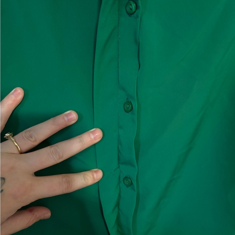 Pendleton Vibrant Green Blouse - Picture 3 of 6